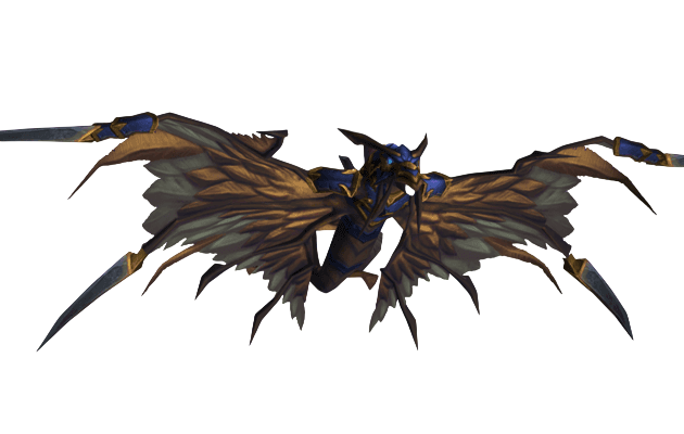 Armored Blue Dragonhawk