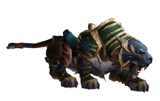Green Shado-Pan Riding Tiger