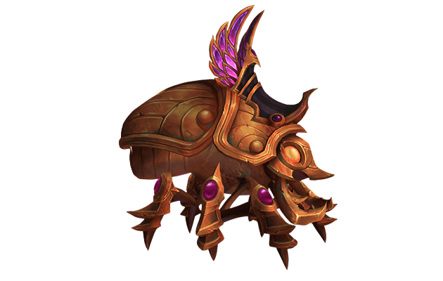 Jeweled Copper Scarab