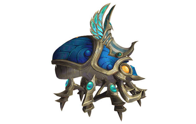 Jeweled Sapphire Scarab