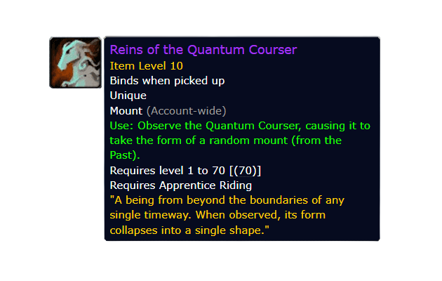 Quantum Courser
