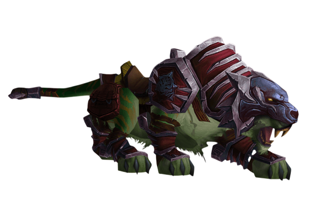 Red Shado-Pan Riding Tiger